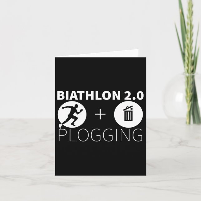 Carte Plogging Biathlon 2.0 Jogging Et Protection De L'E (Devant)