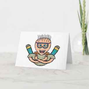 Carte Plongée en ciel amusante