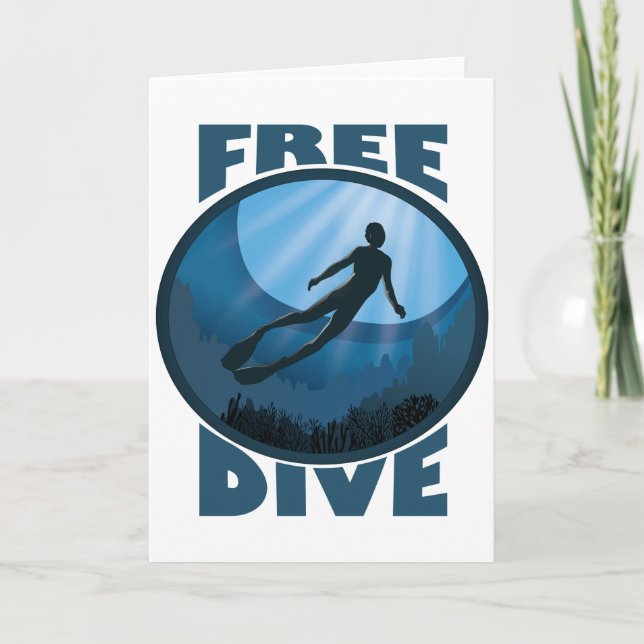 Carte Plongée Libre - L'Océan Appelle Freediver (Devant)