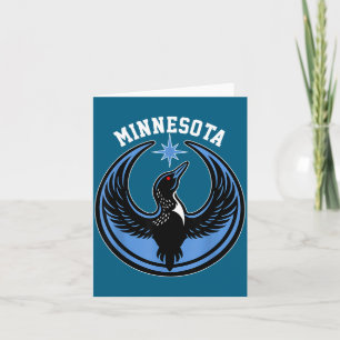Carte Plongeon huard rebelle Minnesota Nouvelle Illustra