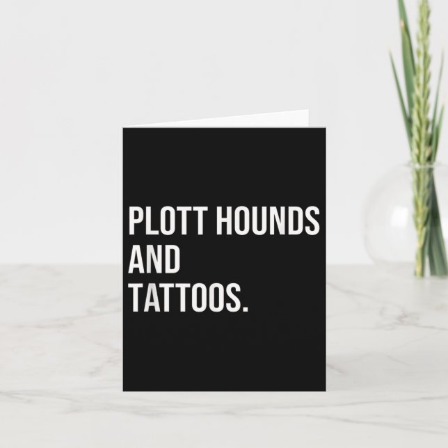 Carte Plott Hounds et tatouages propriétaire de Plotthou (Devant)