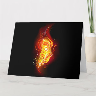 Carte Plume de paon de feu