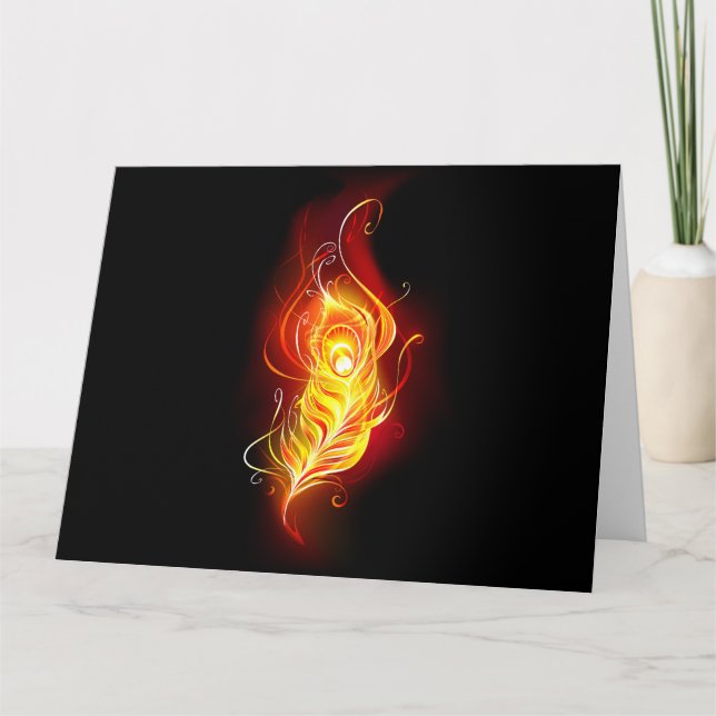 Carte Plume de paon de feu (Devant)