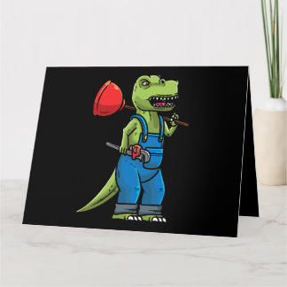 Carte Plumeur de dinosaure de plomberie