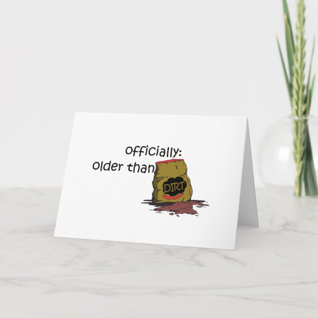 Carte Plus âgé que la tête (Devant)