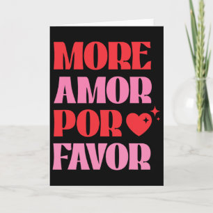 Carte Plus Amor Por Favor' Amour Rétro Saint-Valentin Es