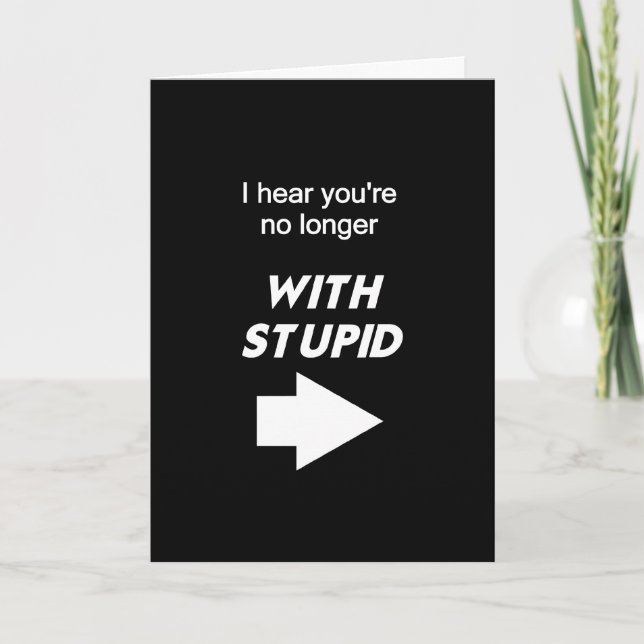 Carte Plus avec stupide (Devant)