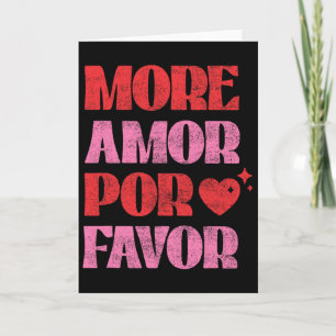 Carte Plus d'amour por favor romantique Saint-Valentin e