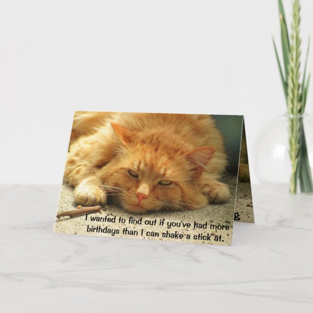 Carte Plus d'anniversaires que vous peuvent secouer un (Devant)