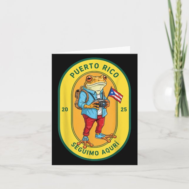 Carte Plus de photos drapeau Porto Rico Rican Sapo Conch (Devant)