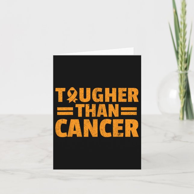Carte Plus dur que le cancer Leukemia Sensibilisation Su (Devant)