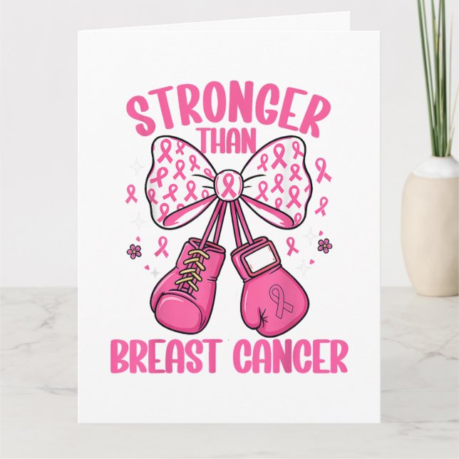 Carte Plus fort que le cancer du sein (Devant)