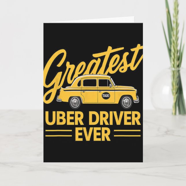 Carte Plus Grand Chauffeur Uber De Tous les Temps Chauff (Devant)