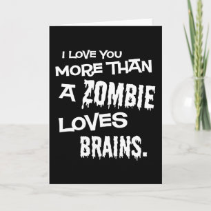 Carte Plus qu'un zombie n'aime les cerveaux
