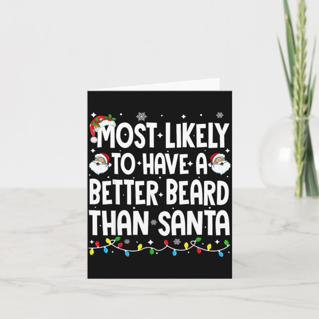 Carte Plus Susceptible D'Avoir Une Meilleure Barbe Que S (Devant)