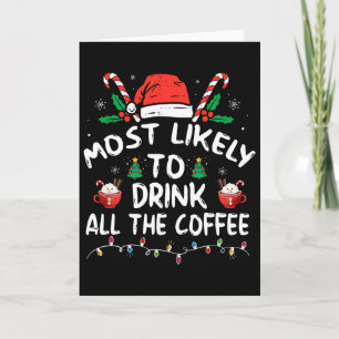 Carte Plus susceptible de boire tout le café de Noël du 