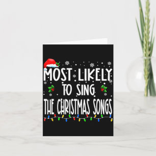 Carte Plus susceptible de chanter les chants de Noël Chr