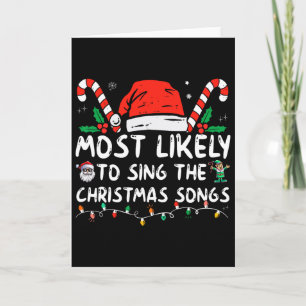 Carte Plus susceptible de chanter les chants de Noël de