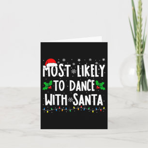 Carte Plus susceptible de danser avec Santa Famille appa
