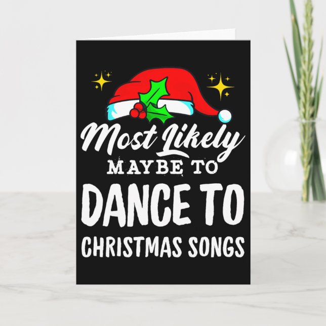 Carte Plus susceptible de danser sur des chansons de Noë (Devant)