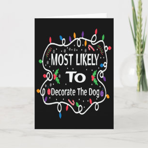 Carte Plus susceptible de décorer le chien tenue de fami