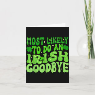 Carte Plus susceptible de faire un au revoir irlandais g