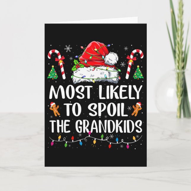 Carte Plus susceptible de gâcher le Noël des petits-enfa (Devant)