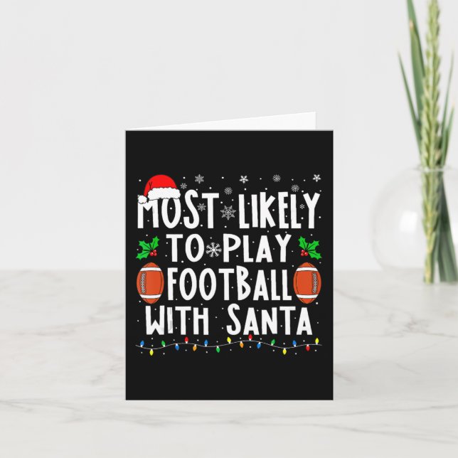 Carte Plus susceptible de jouer au football avec Santa F (Devant)