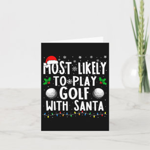 Carte Plus Susceptible de Jouer au Golf avec Santa Famil