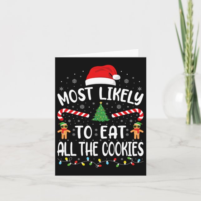 Carte Plus susceptible de manger tous les biscuits Blagu (Devant)