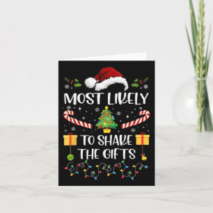Carte Plus susceptible de secouer les cadeaux de Noël as