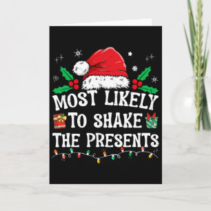 Carte Plus susceptible de secouer les cadeaux de Noël en