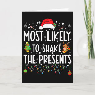 Carte Plus susceptible de secouer les cadeaux de Noël en