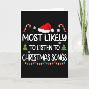 Carte Plus susceptible d'écouter des chansons de Noël Fa