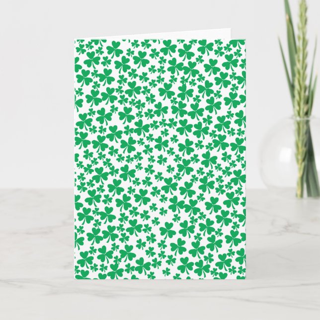 Carte Plusieurs Shamrocks (Devant)