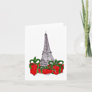 Carte Pochettes Rouges de Style Parisien