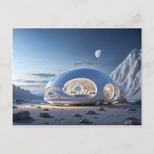 CARTE POD TINY HOUSE FUTURISTIQUE POSTCARD