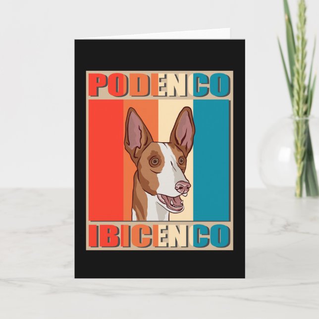 Carte Podenco Ibicenco | Propriétaire de chien Ibizan Ho (Devant)