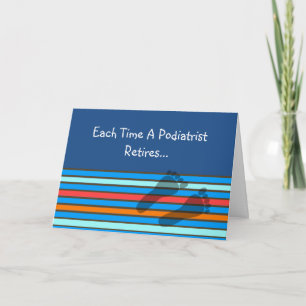 Carte Podiatrist Drôle Retraité