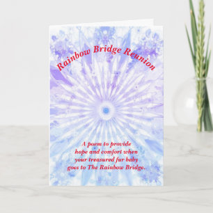 Carte Poème : Confort Pour Perte D'Animal ; PB, Plié