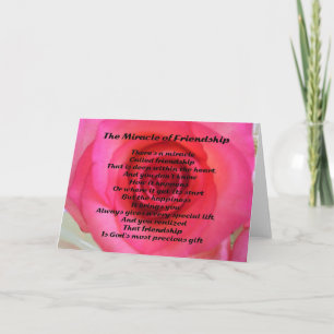 Carte Poème d'amitié