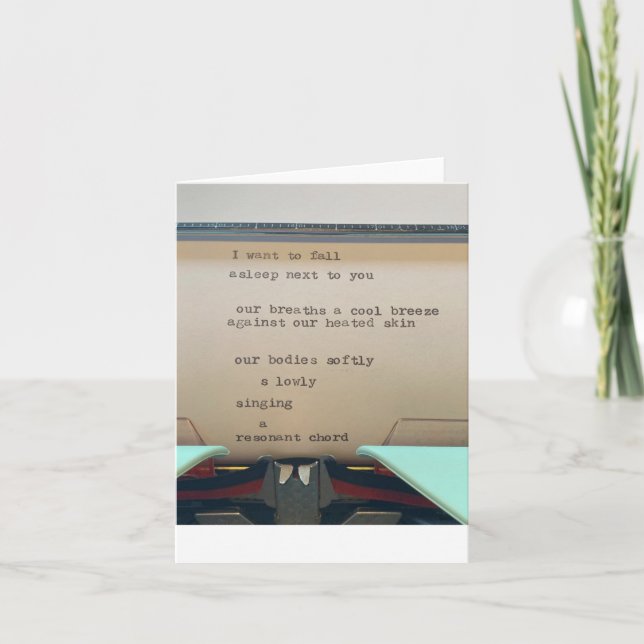 Carte poème d'amour (Devant)