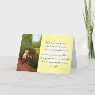 Carte Poème de la fête des mères