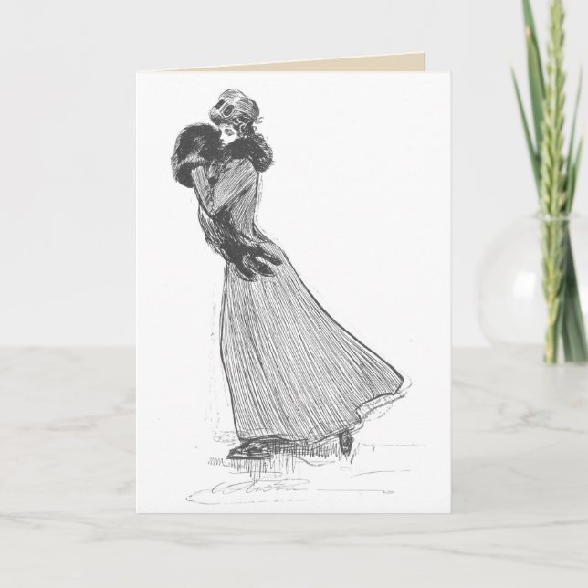 Carte - poème d'hiver à l'intérieur (Devant)