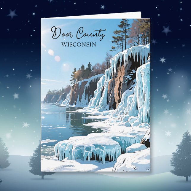 Carte Poème d'hiver du comté de Door, Wisconsin   (Créateur téléchargé)