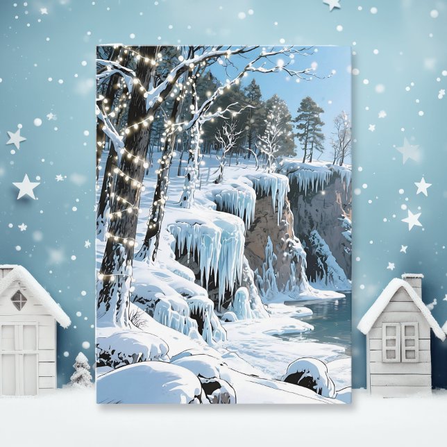 Carte Poème d'hiver du comté de Door, Wisconsin   (Créateur téléchargé)