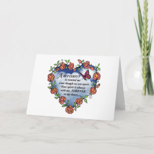 Carte Poème papillon Memorial