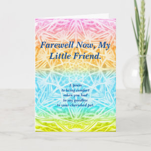 Carte Poème : Pet Loss Sympathy, POBY, Folt Greeting