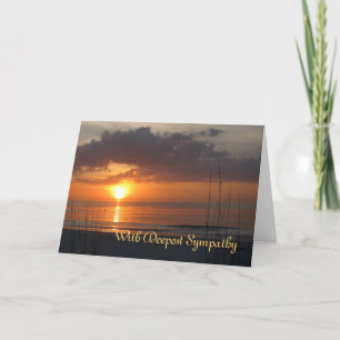 Carte Poème Sympathy Sunset Frye