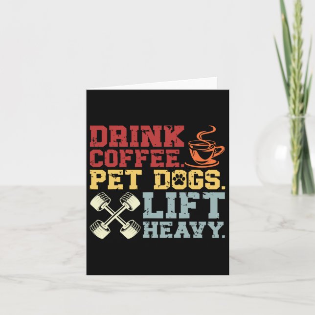 Carte Poids Boire Café Animaux de compagnie Chiens Soule (Devant)